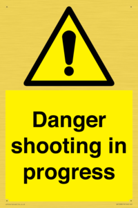 Danger shooting in progress